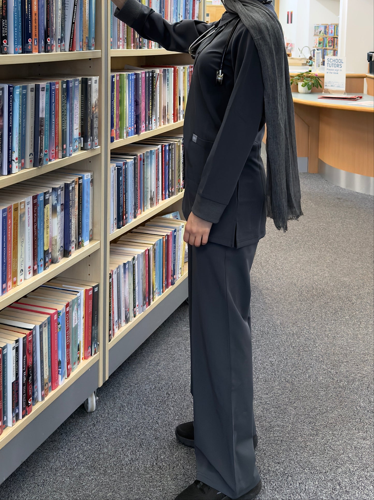 Women’s Smokey Grey Scrubs Set